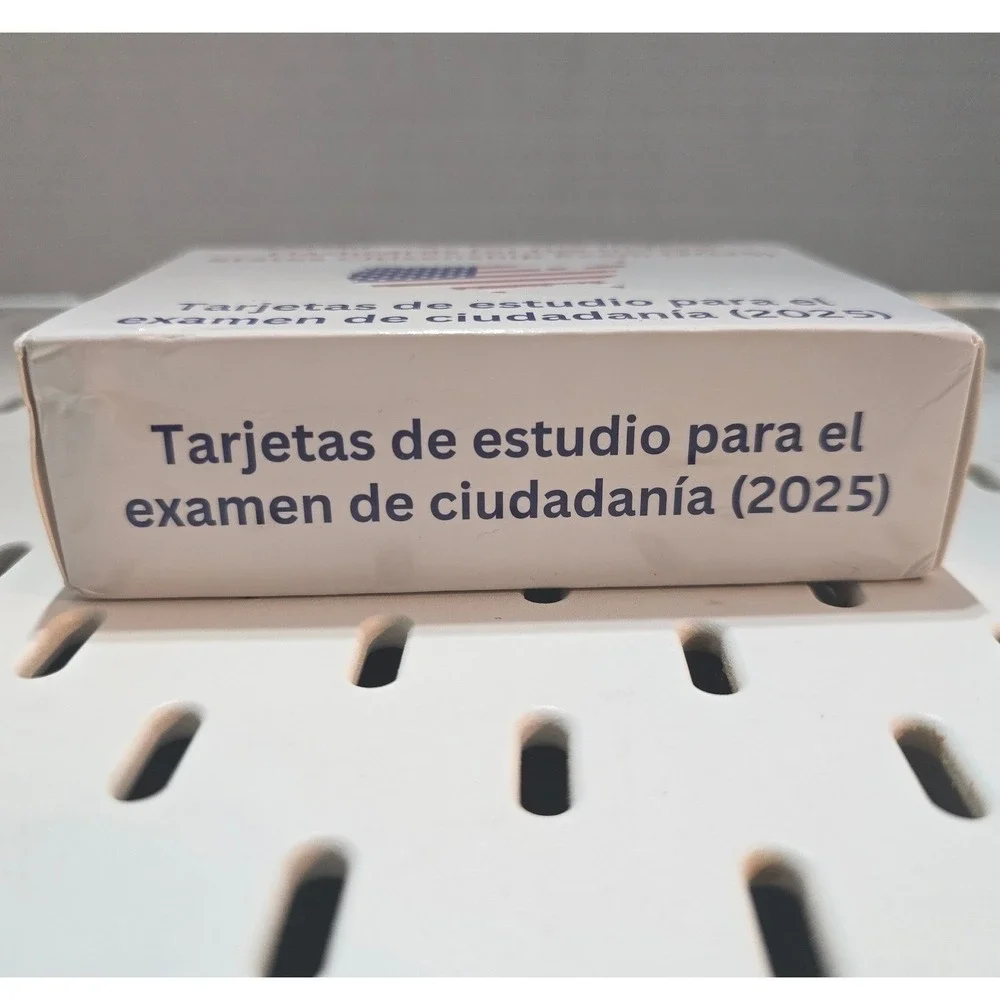 US Citizenship Exam Flashcards 2025 Bilingual Study Set‎ Unisex Academic Spanish